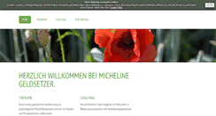 Desktop Screenshot of michelinegeldsetzer.de
